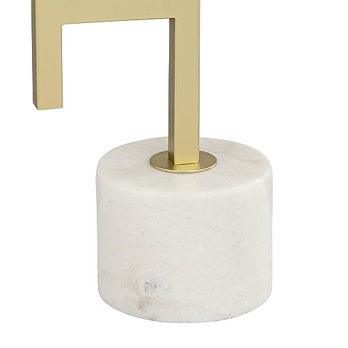 30" Tall Gold Marble Metal 3-Light Table Lamp O982270
