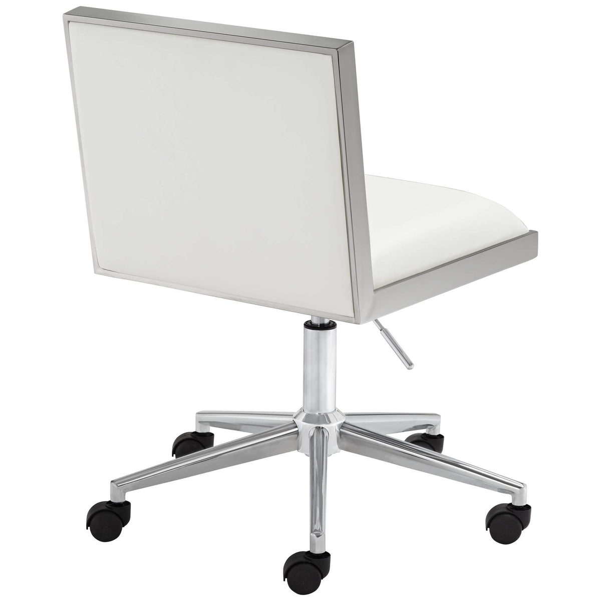 White Adjustable Swivel Office Chair Q646435