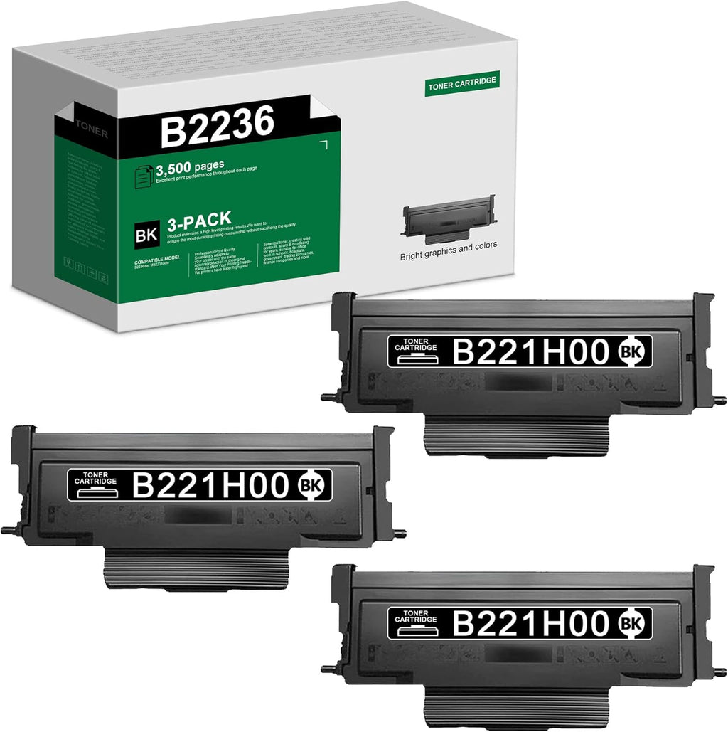 Black High Yield Toner Cartridge 3-Pack X885435
