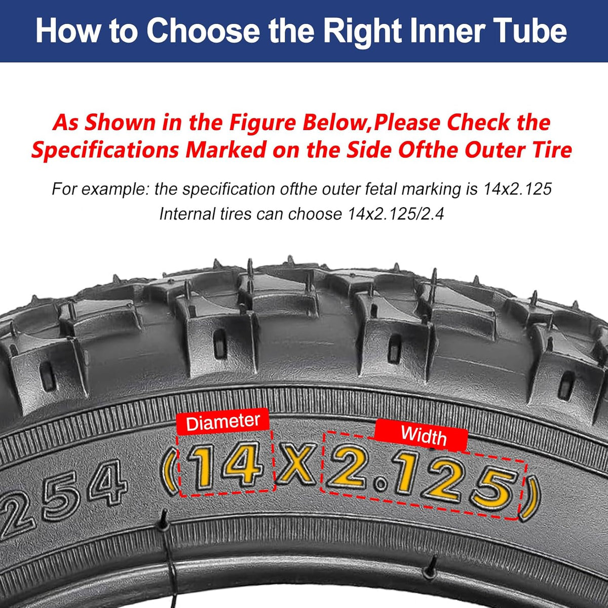 14 Inch Inner Tube with Schrader Valve Stem D24598