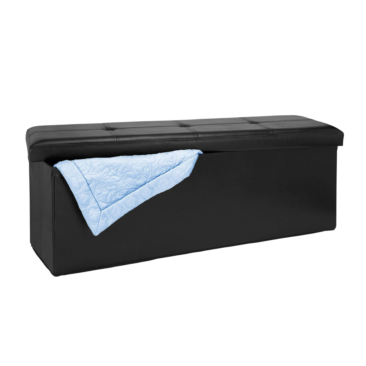 Black Triple Folding Ottoman P58868
