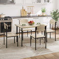 5-Piece Light Brown Dining Table Set C873