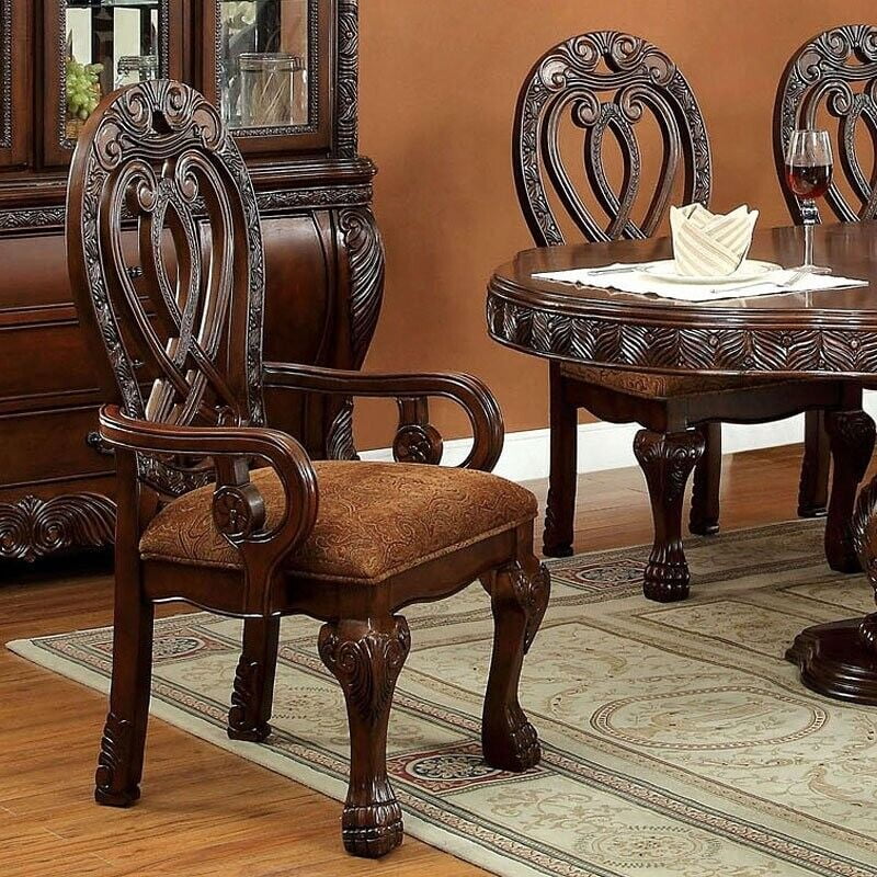 Cherry Solid Wood 7 Pc Dining Set E95506