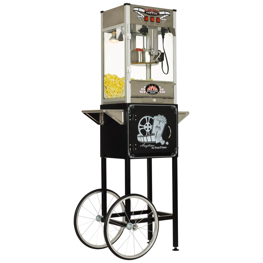 Commercial Popcorn Machine with Cart C3502