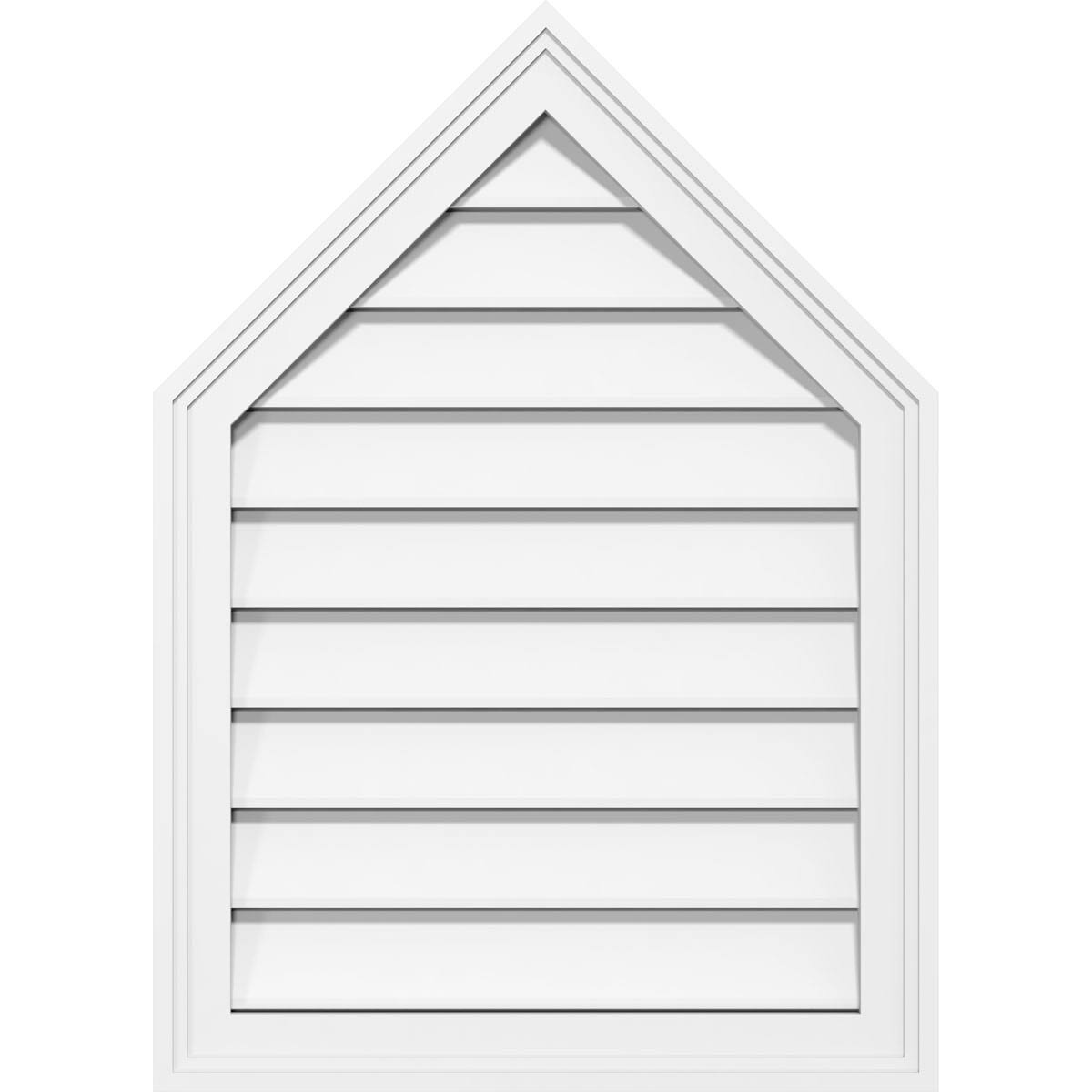 Peaked Top Surface Mount PVC Gable Vent Y9273