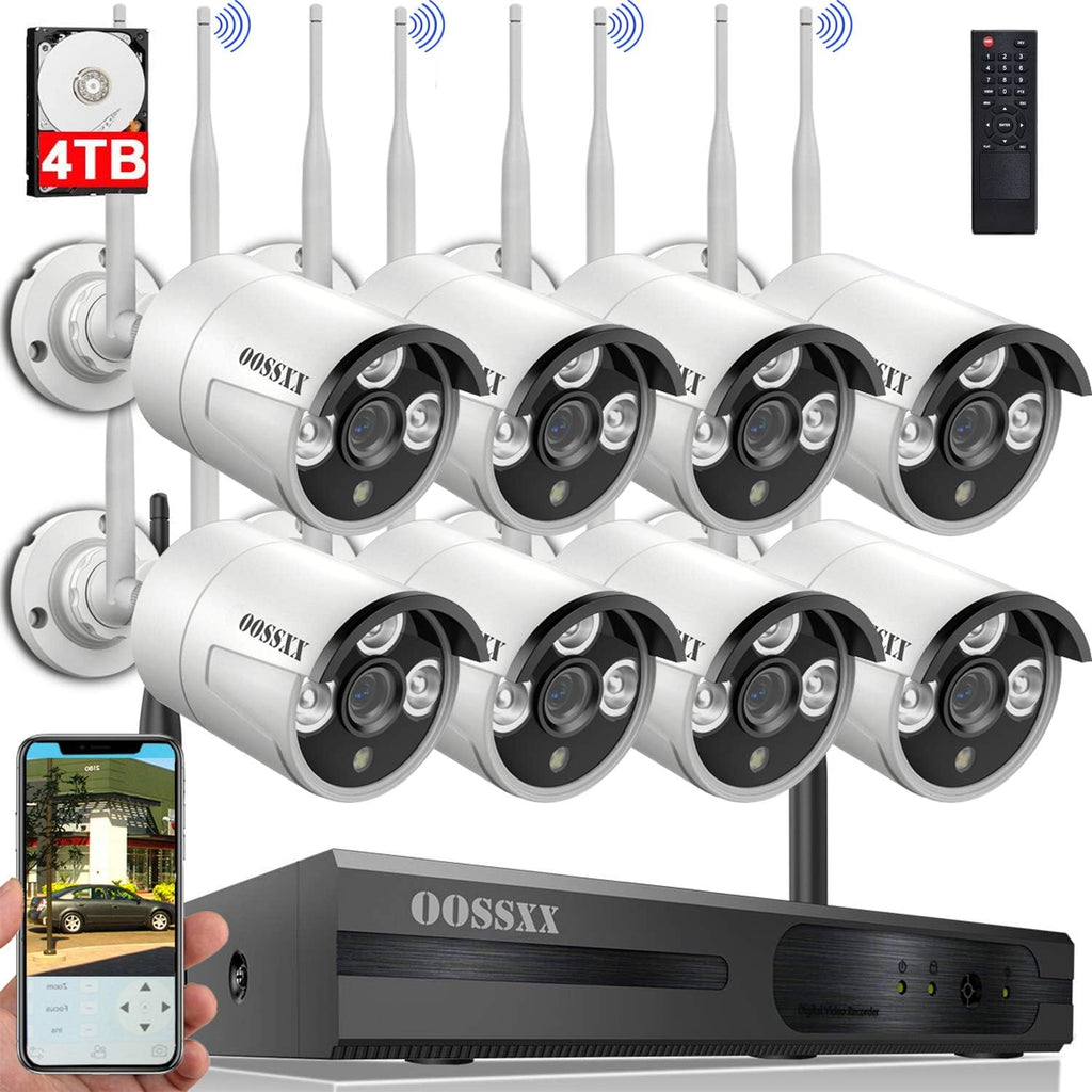 2K Wireless Security Camera System with 4TB HDD Q263
