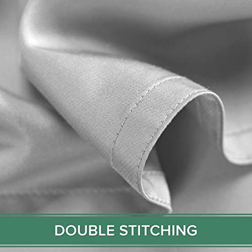 King White Bamboo Viscose Bed Sheet Set A5868