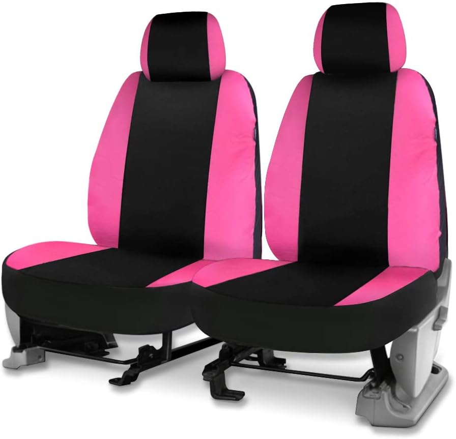 Pink Black Low Back Seat Covers Pack of 2 X3831