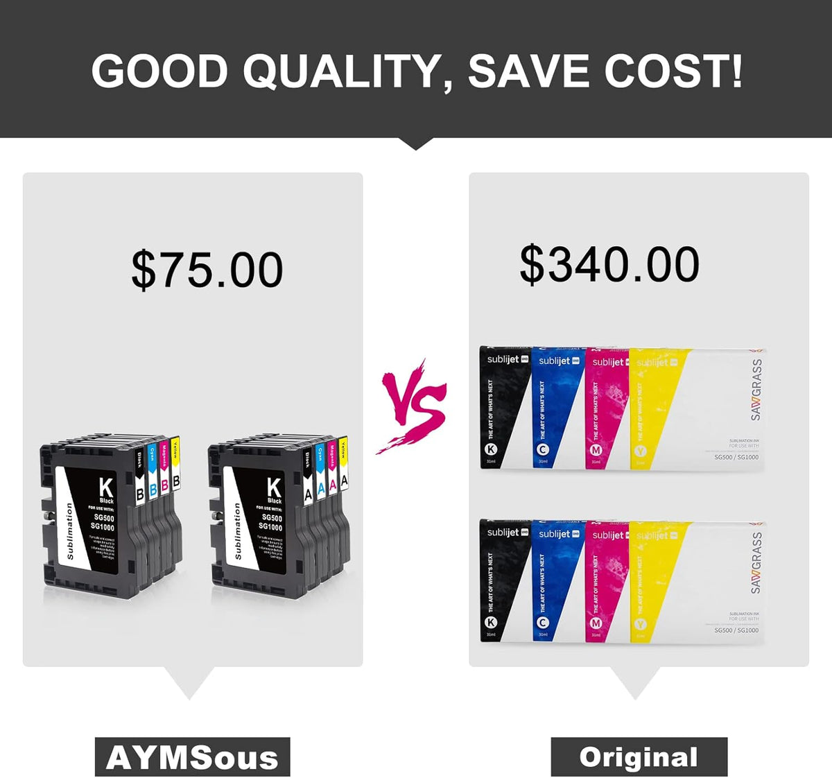 Sublimation Ink Cartridge 4-Pack X16680