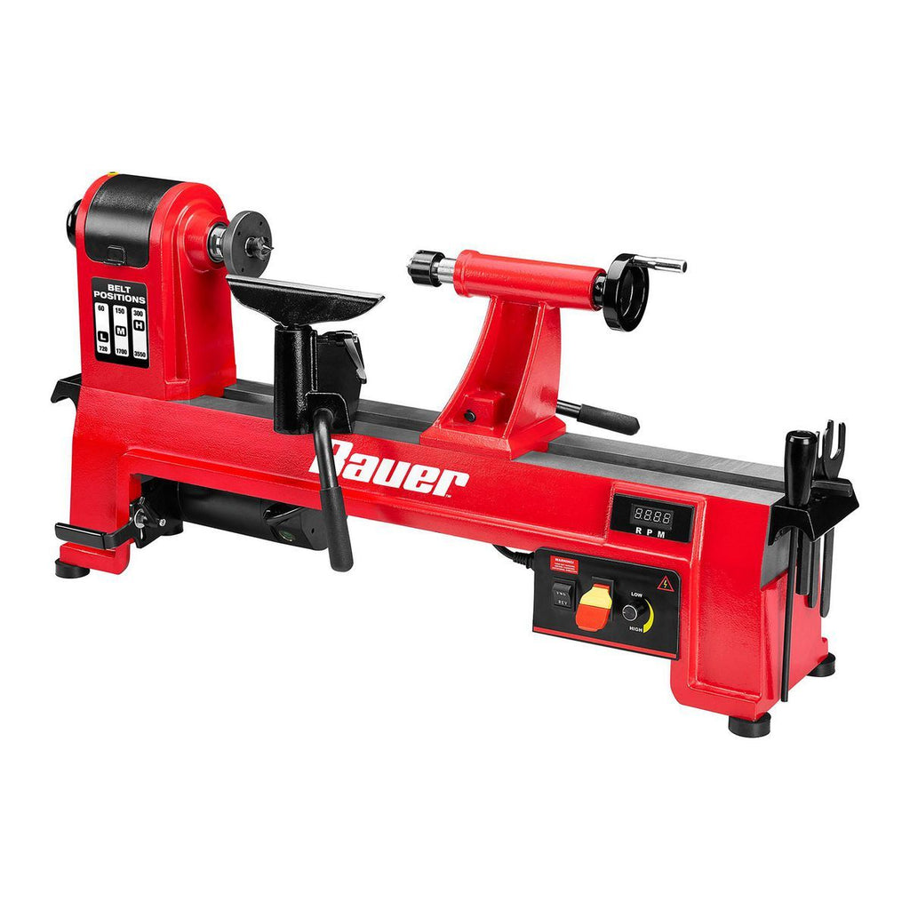14 in. x 20 in. Electronic Variable-Speed Wood Midi Lathe M663556
