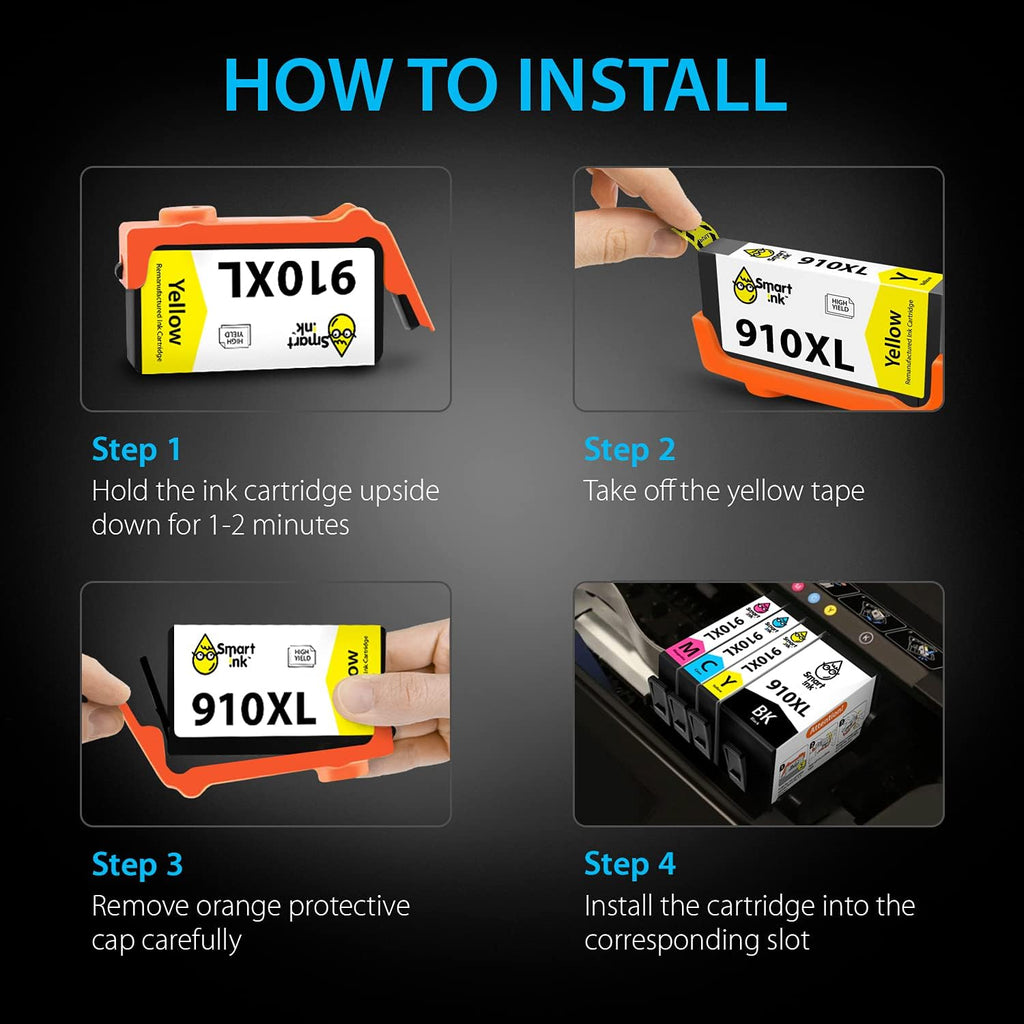 Black XL & C/M/Y XL 4 Combo Pack Ink Cartridge K9964
