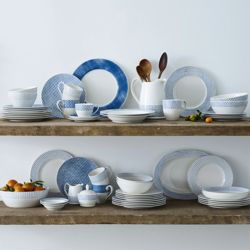 Set of 4 Blue Salad Plates C25056