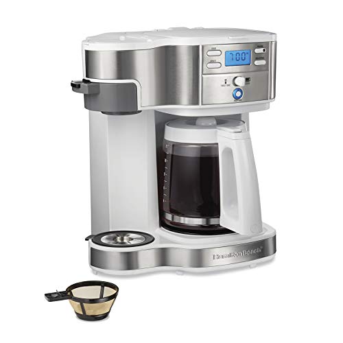 2-Way 12 Cup Programmable Drip Coffee Maker & Single Serve Machine, Glass Carafe, Black X941171