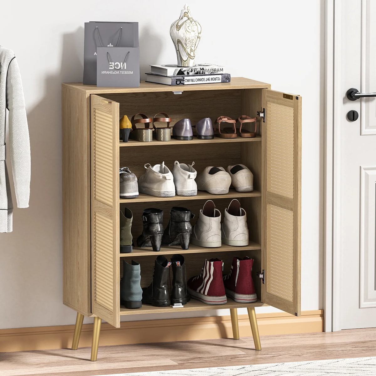 Rattan Storage Cabinet H138036