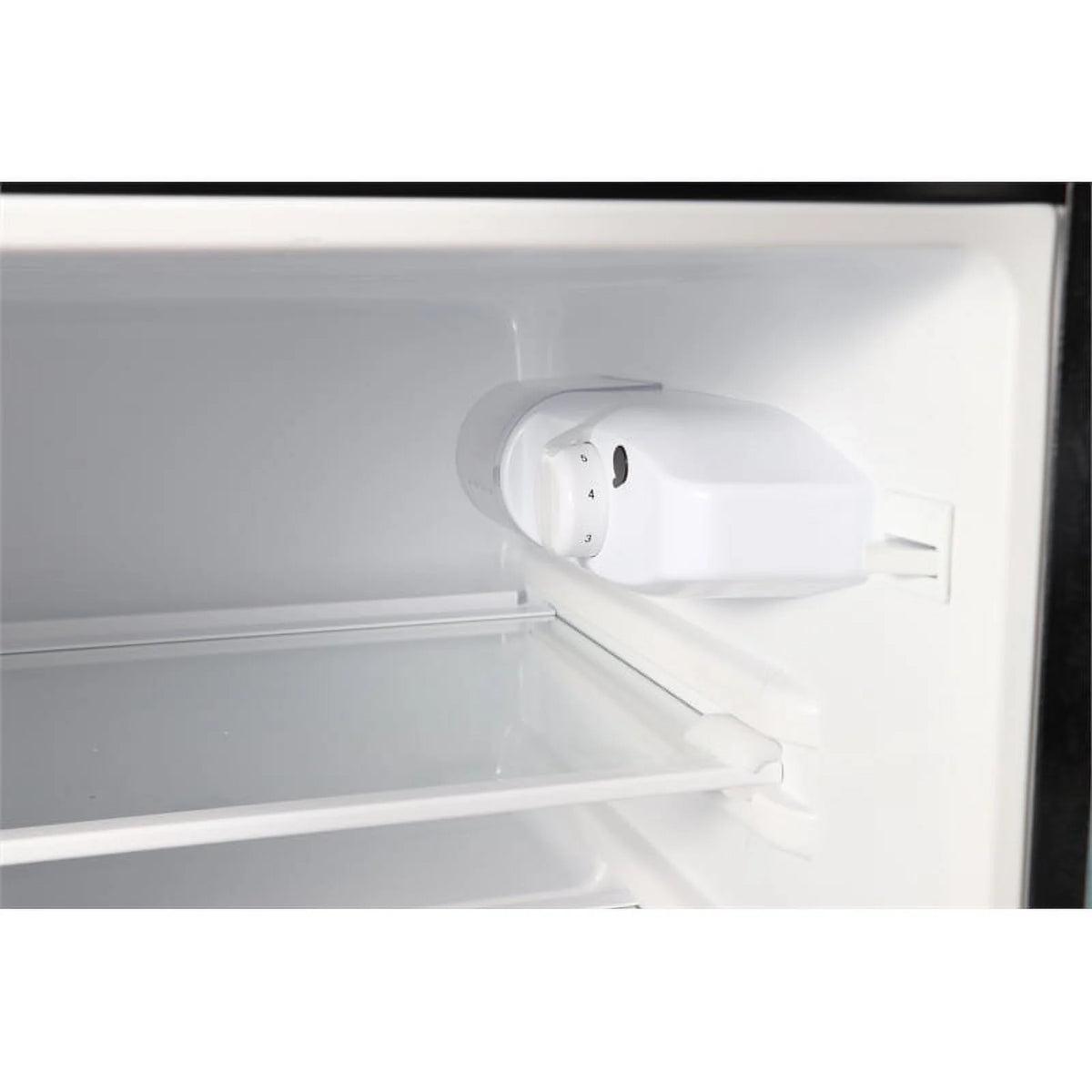 2 Door Mini Freestanding Refrigerator with Freezer in Black E9564