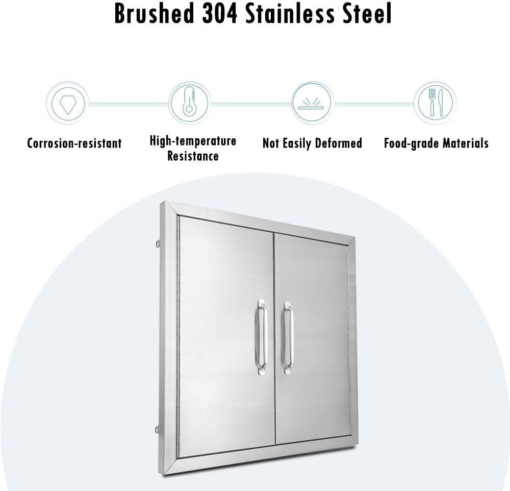 Stainless Steel Double Access Door 24 W X 24 H P623222