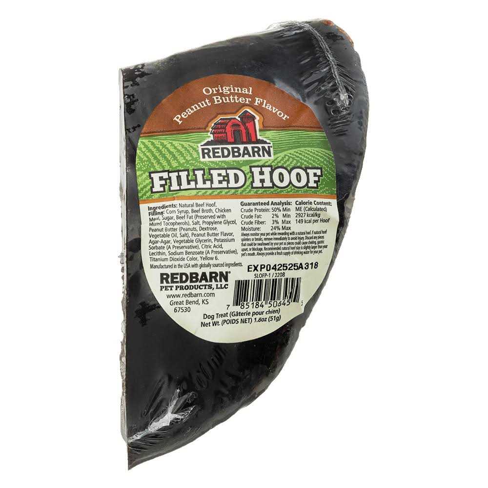 Peanut Butter Filled Hoof Dog Treat L5586