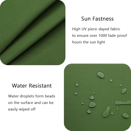 Outdoor Chair Cushions Set of 2 with Ties Water Repellant Fade Resistant P32269
