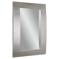 Tambour Wall Mirror With Silver Finish P91020