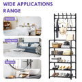 Coat Rack Hall Tree Stand with Storage Bench Q62791
