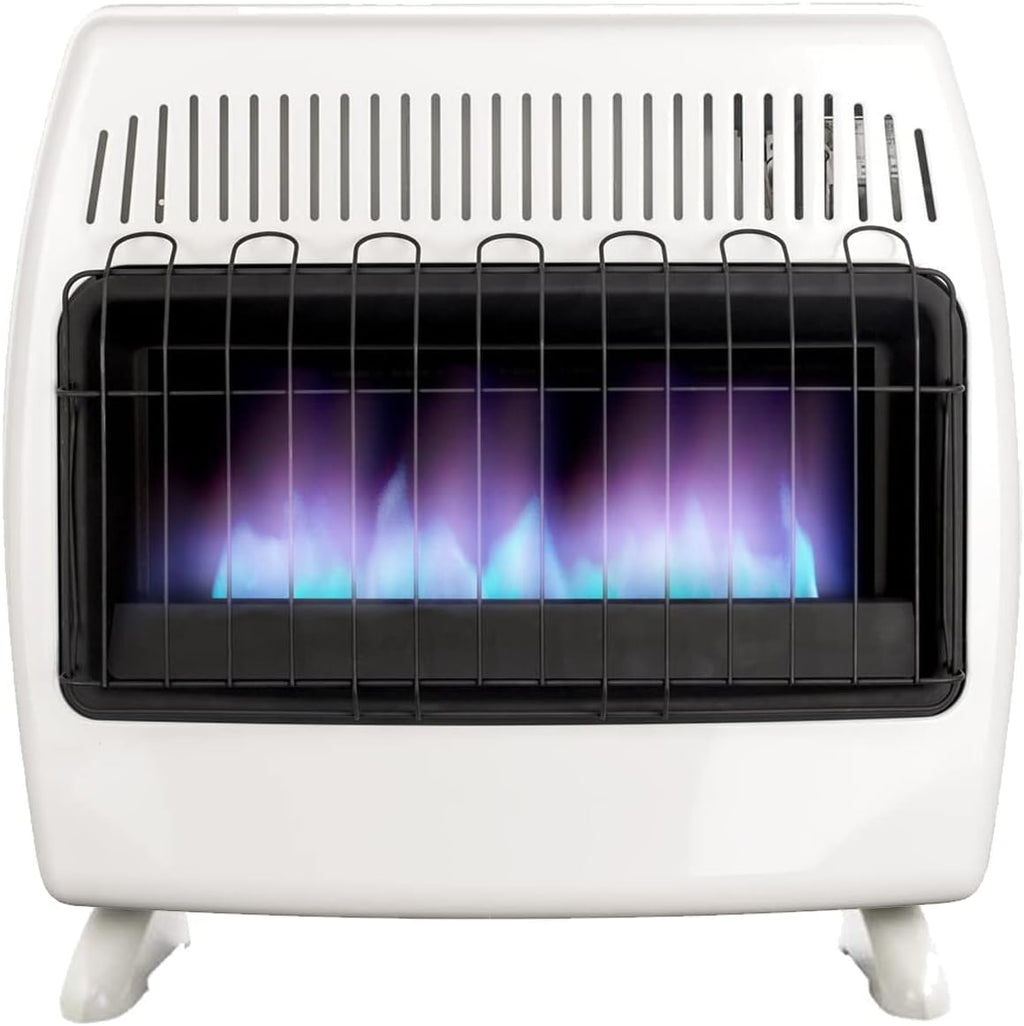 White Propane Natural Gas Wall Heater N93323