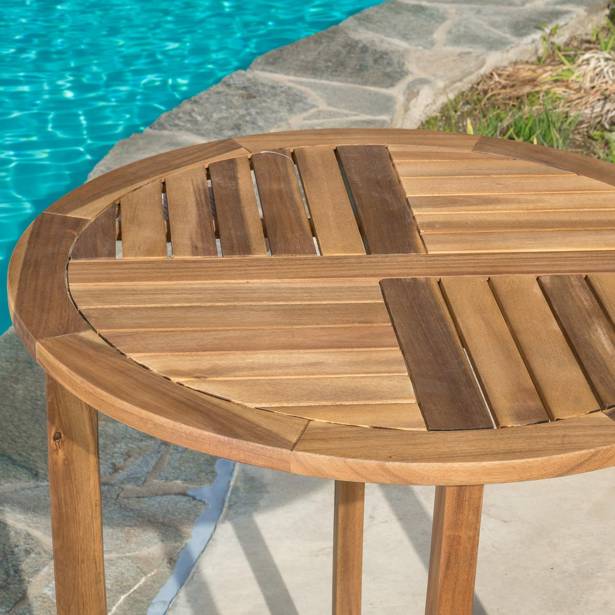 Acacia Wood 3 Pcs Bistro Set N912