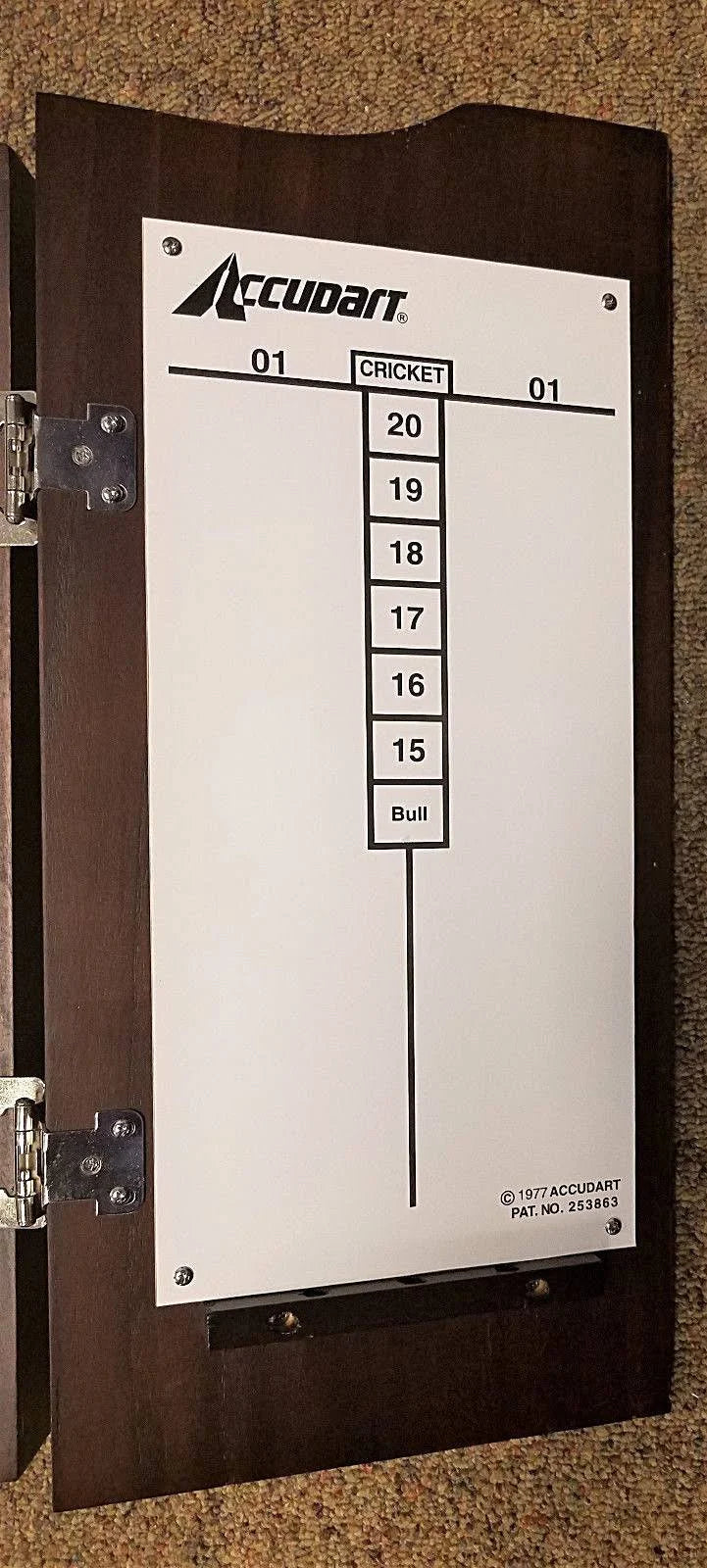 Dartboard Cabinet and Set X677