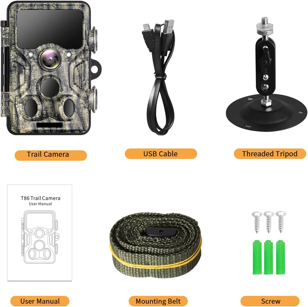 20MP 1296P WiFi Bluetooth Trail Camera with 940nm No Glow IR Night Vision Waterproof J890