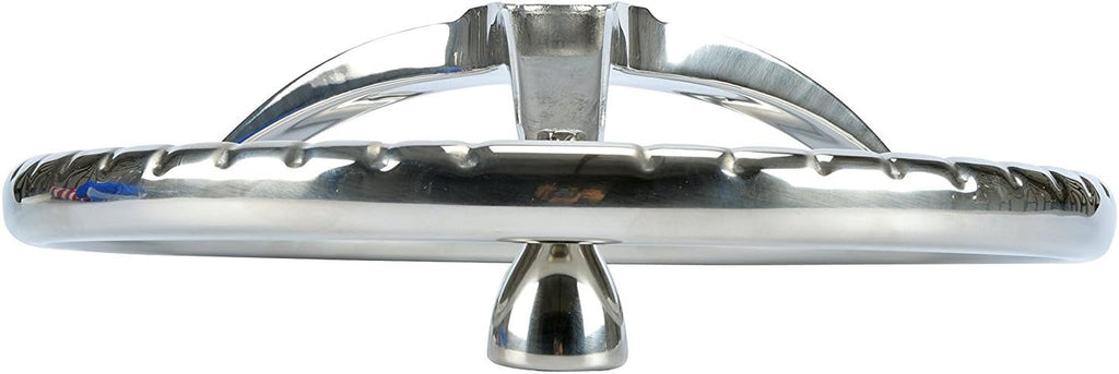 Stainless Steel Boat Steering Wheel 3 Spoke 13-1/2 Dia F77746