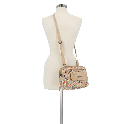 Triple Compartment Crossbody Bag A86130