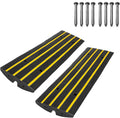 Rubber Curb Ramps 2.5 Inch Rise 2 Pack 10 Ton Capacity C11156