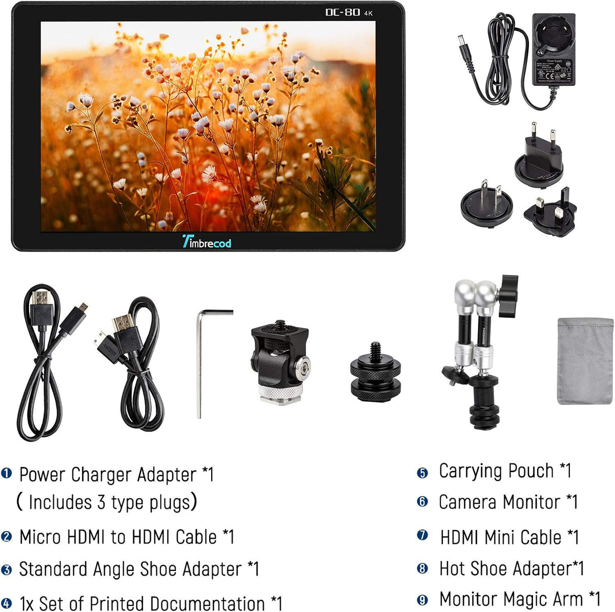 7" Touch Screen Camera Video Monitor L5421