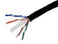 CAT 6 UTP 1000 ft Black Bulk Cable Q502818