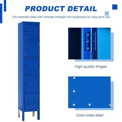 3-Tier Steel Locker 3 Doors Grey X9732