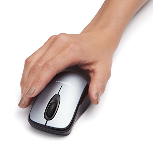 Black Wireless Optical Computer Mouse with USB Nano Receiver G181897