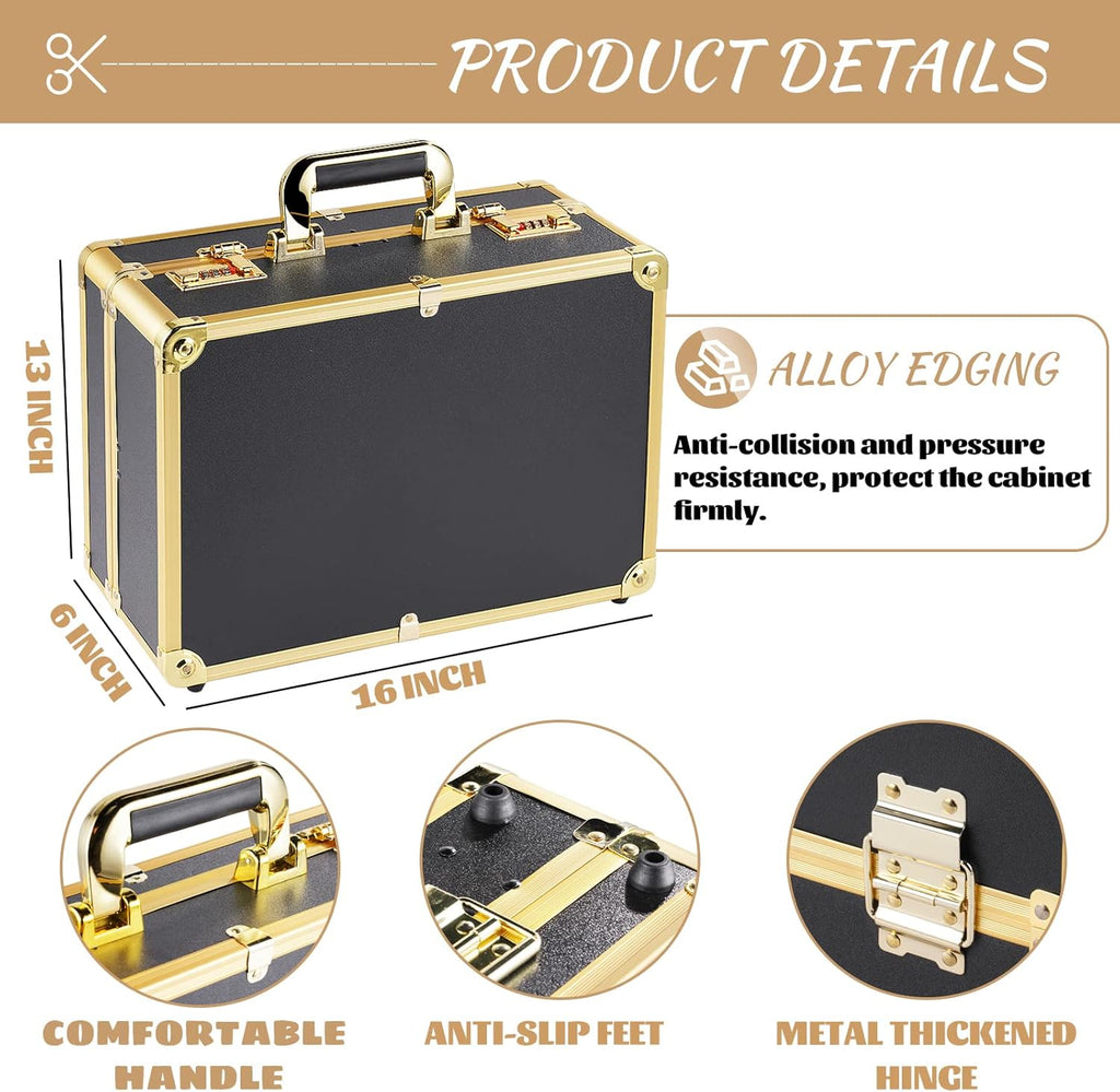 Barber Case with Code Lock Dual Layer 16 x 13 x 6 inch Y61979