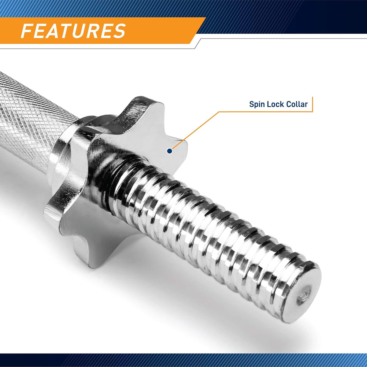 14” Adjustable Chrome Threaded Dumbbell Handles D88083