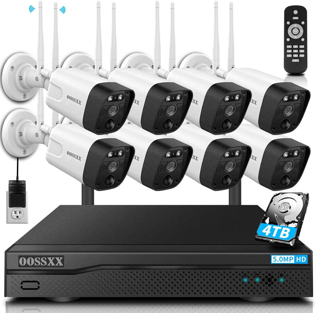 2K Wireless Security Camera System with 4TB HDD Q263