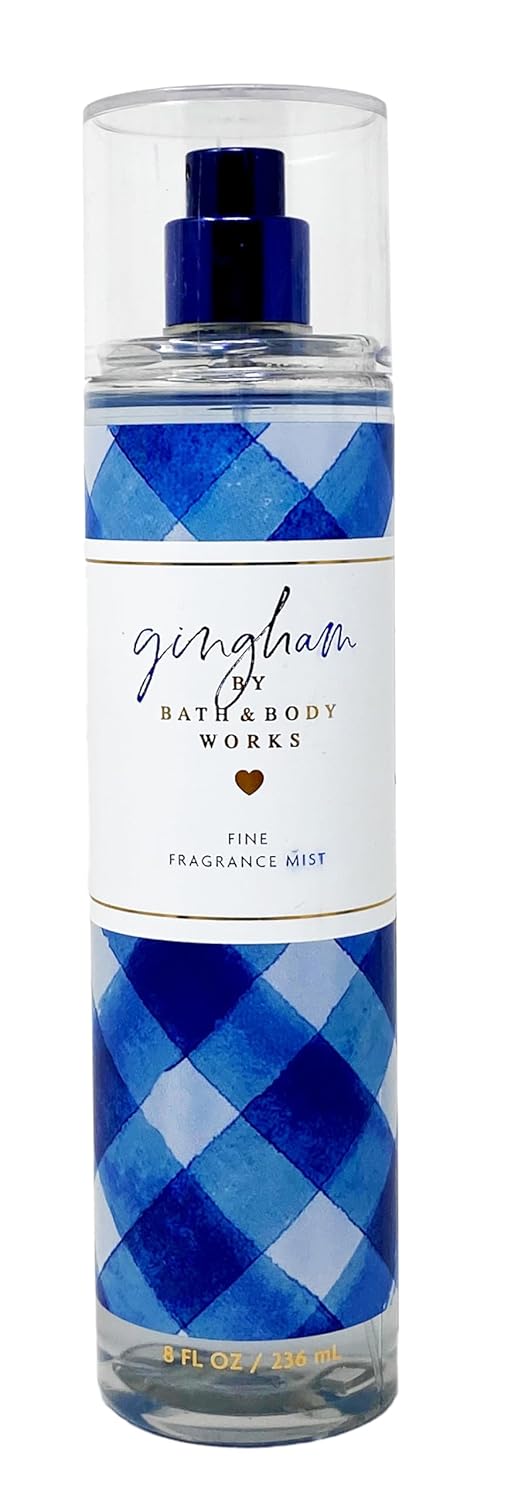 Gingham Deluxe Gift Set Fine Fragrance Mist Body Cream Shower Gel Body Lotion Moisturizing Body Wash O9443