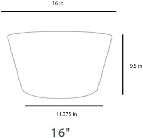 16 Inch Whiskey Barrel Planter in Aged Oak Color I646