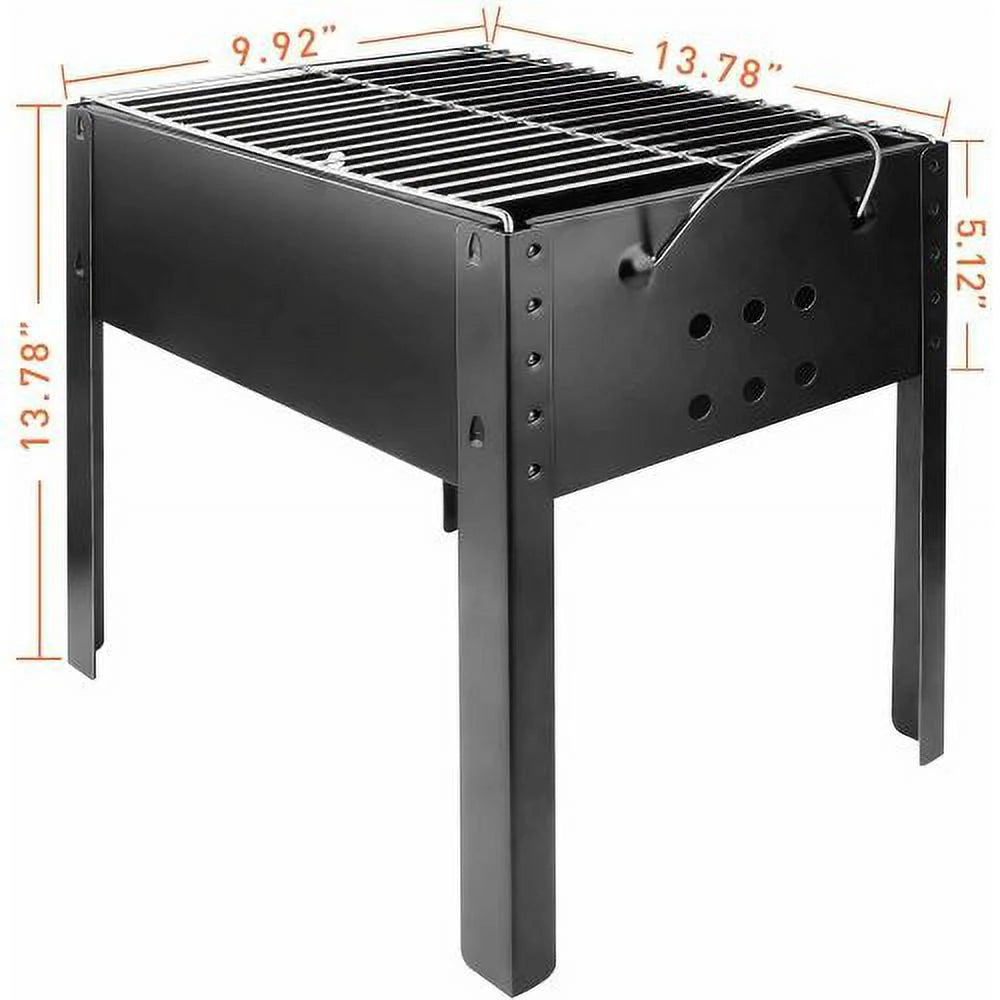 14'' Portable Charcoal Grill with Wheels F7736