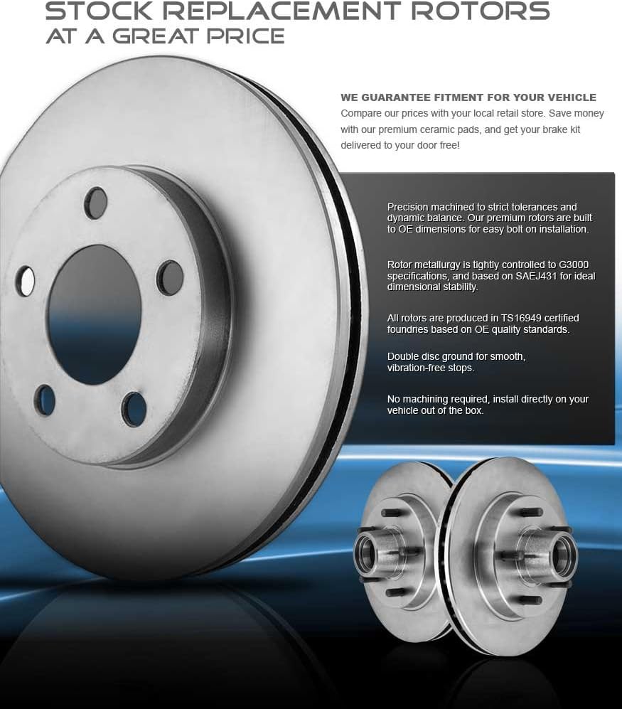 Brake Rotors + Pads + Clips W5165