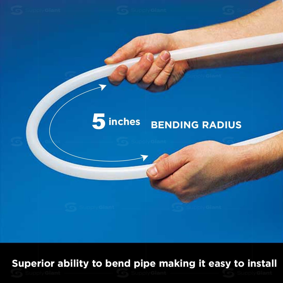 1/2 Inch X 100 Feet White PEX Pipe Tubing Coil W50170