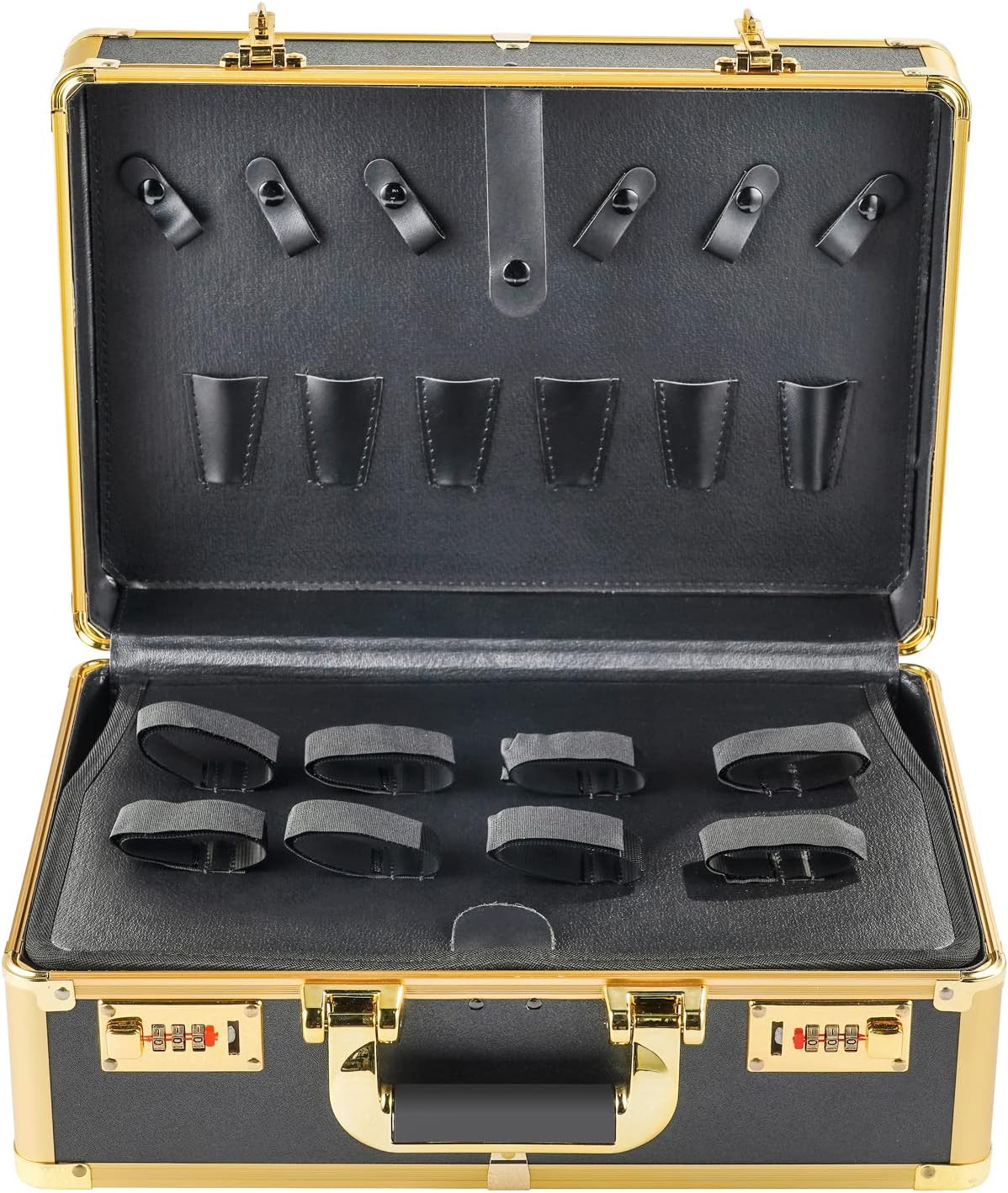 Barber Case with Code Lock Dual Layer 16 x 13 x 6 inch Y61979
