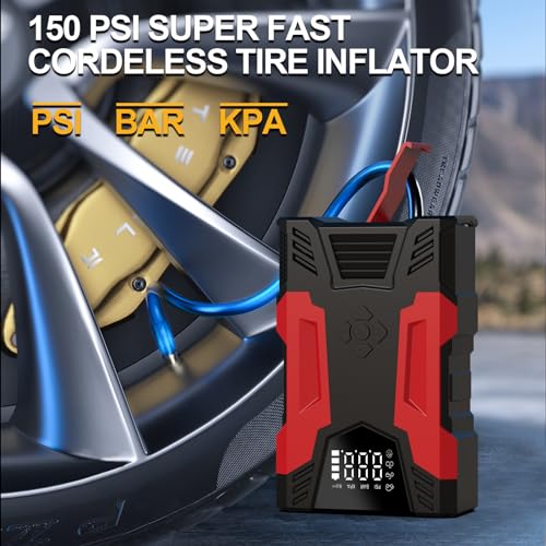3000A 12V 37000mWh Car Jump Starter with Jumper Cables X6577