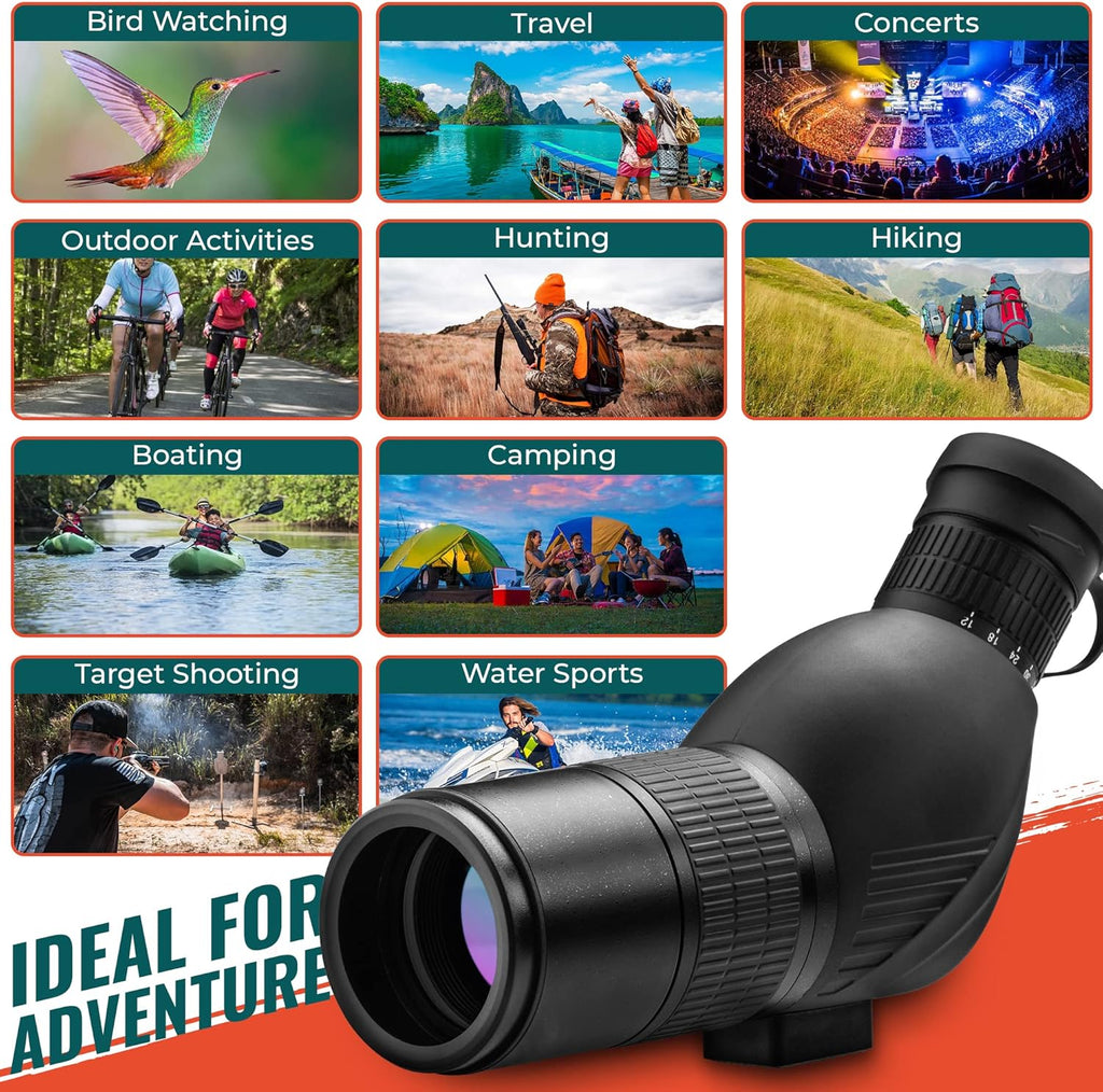 12-36x50 High Definition Spotting Scope with Tripod & Carrying Case H6259
