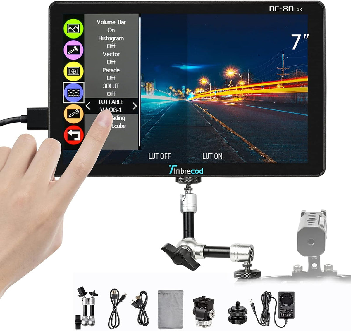 7" Touch Screen Camera Video Monitor L5421
