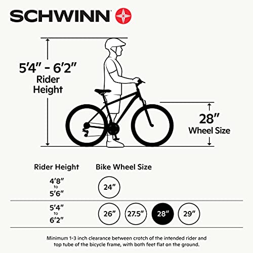 Adult Hybrid Bike 700c Wheels 21-Speeds Step-Through Frame Front Rear Fenders Rear Cargo Rack S83938