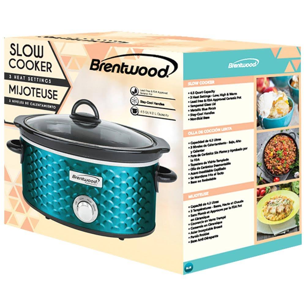 Blue 4.5 Qt Slow Cooker G854