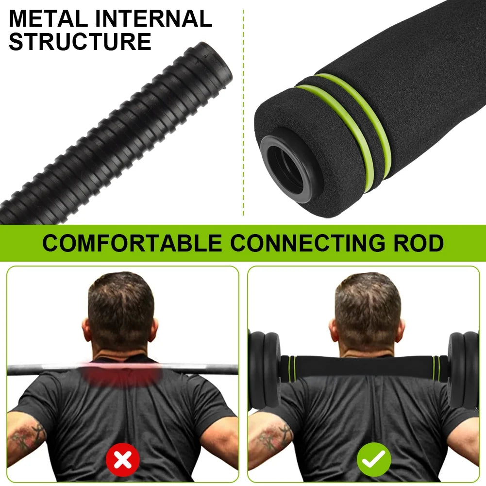 4-in-1 Dumbbells Set Barbell Kettlebells Push-Up-Stand 50 Pounds X96122